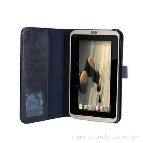 PU Leather Stand Case for Acer B1-720 with Card Slots and Elastic Band